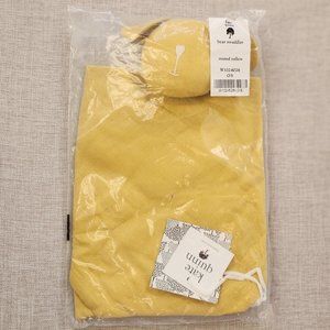 Kate Quinn Bear Snuggly Misted Yellow Organic Cotton Gauze New